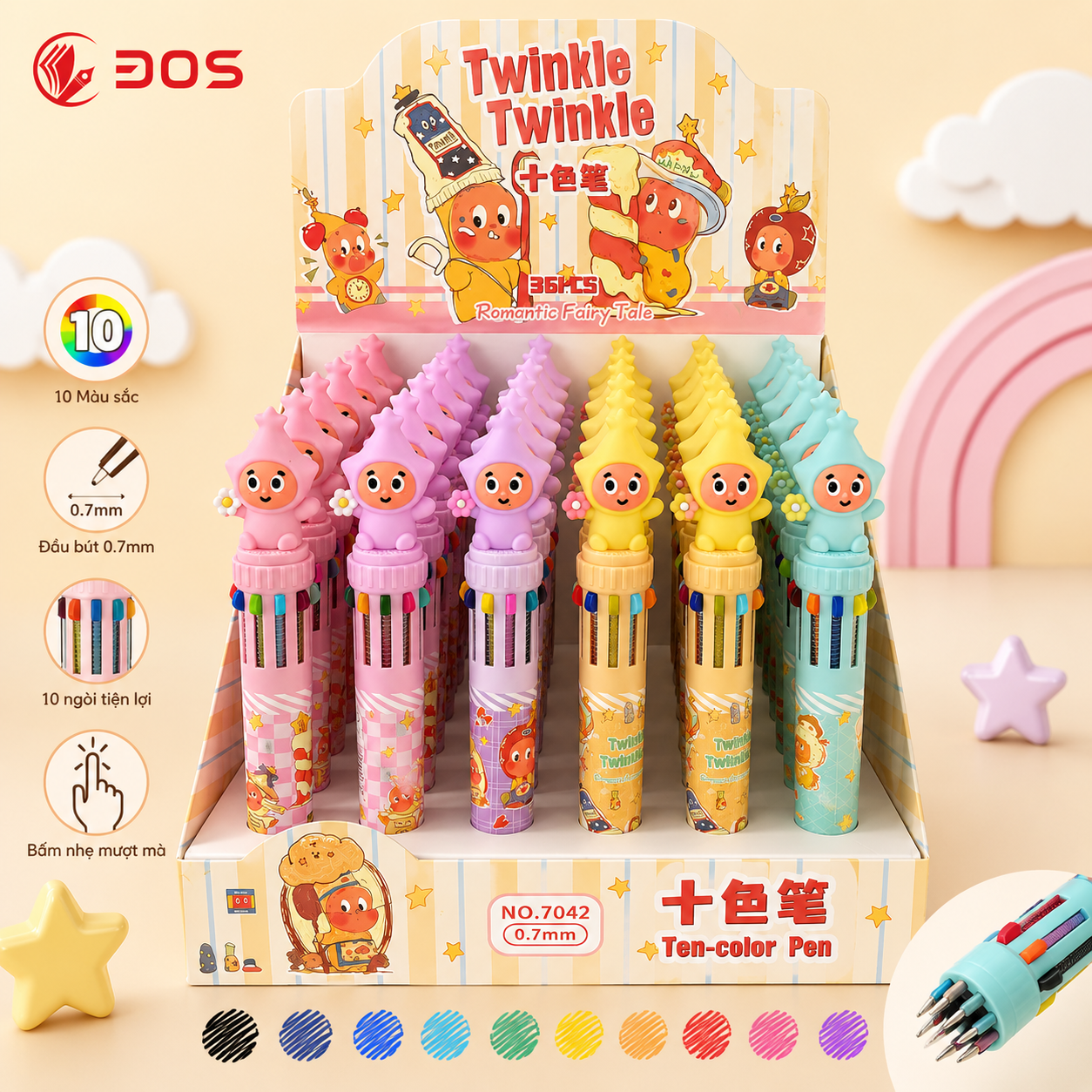 Bút 10 Ngòi Twinkle 30s
